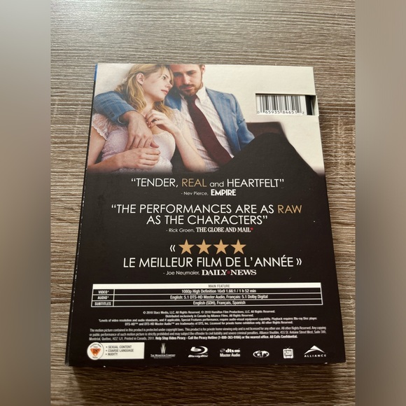 📀 2/$15 or 3/$20 📀 Blue Valentine Bluray - Picture 2 of 3